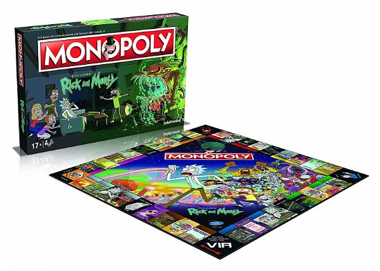 Cover for Winning Moves · Rick And Morty: Winning Moves - Monopoly (Leketøy)