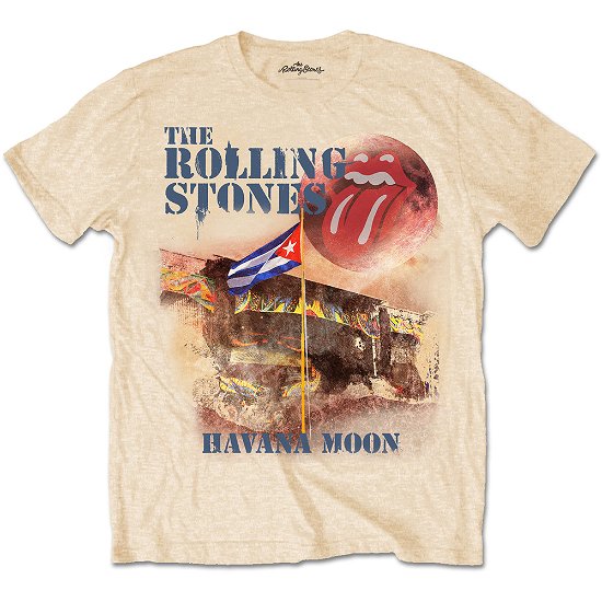 Cover for The Rolling Stones · The Rolling Stones Unisex T-Shirt: Havana Moon (T-shirt) [size S] [Yellow - Unisex edition]