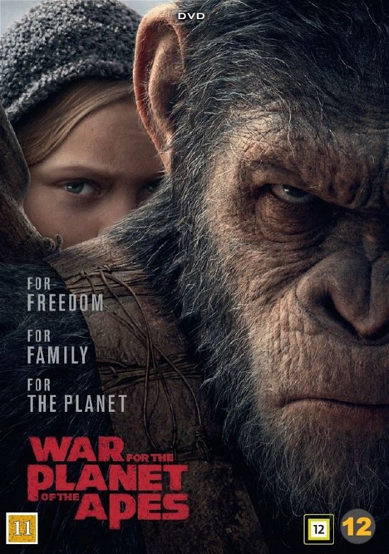 Cover for Planet of the Apes · War for the Planet of the Apes (DVD) (2017)