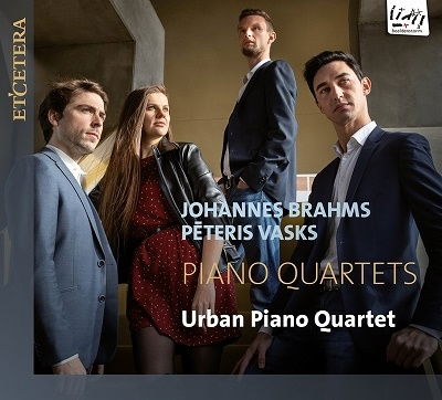 Cover for Urban Piano Quartet · Brahms / Vasks: Piano Quartets (CD) (2021)