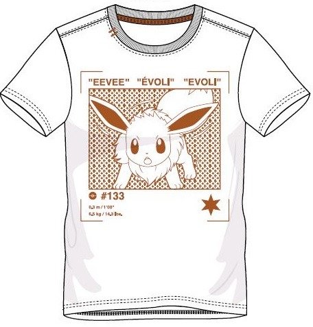 Cover for T-Shirt · POKEMON - Mens T-Shirt - Eevee Profile (MERCH) [size XL] (2019)