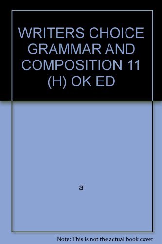 Cover for A · Writer's Choice: Grammar and C (Hardcover Book) (2004)