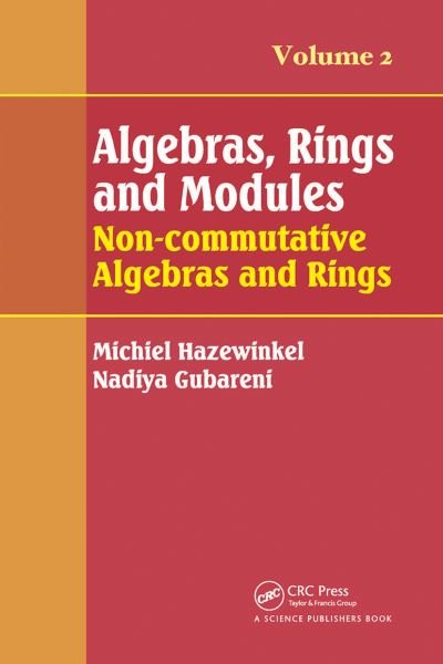 Cover for Michiel Hazewinkel · Algebras, Rings and Modules, Volume 2: Non-commutative Algebras and Rings (Taschenbuch) (2021)