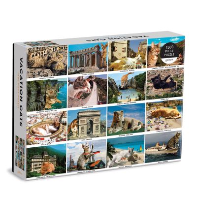 Galison · Vacation Cats 1500 Piece Puzzle (SPEL) (2021)