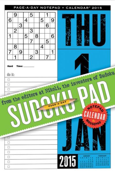 Cover for Workman Publishing · Sudoku Page-a-day Notepad and 2015 Calendar (Book) (2014)