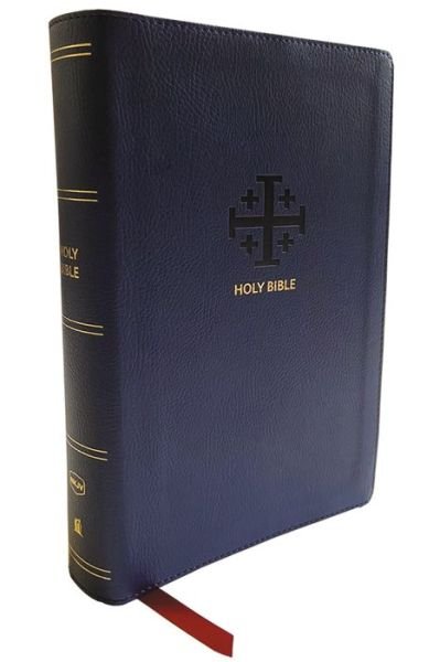 Cover for Thomas Nelson · NKJV, End-of-Verse Reference Bible, Personal Size Large Print, Leathersoft, Blue, Red Letter, Comfort Print: Holy Bible, New King James Version (Leather Book) (2022)