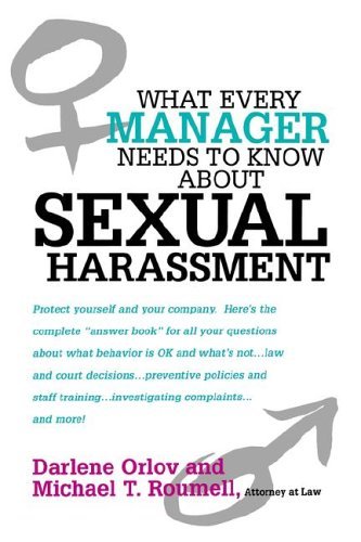 Cover for Michael T. Roumell · What Every Manager Needs to Know About Sexual Harassment (Pocketbok) (1999)