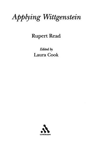 Cover for Read, Dr Rupert (University of East Anglia, UK) · Applying Wittgenstein - Continuum Studies in British Philosophy (Hardcover Book) (2007)