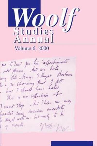 Cover for Pace University · Woolf Studies Annual Vol. 6 (Paperback Book) (2000)