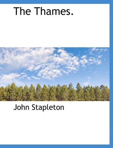 Cover for John Stapleton · The Thames. (Paperback Book) (2010)