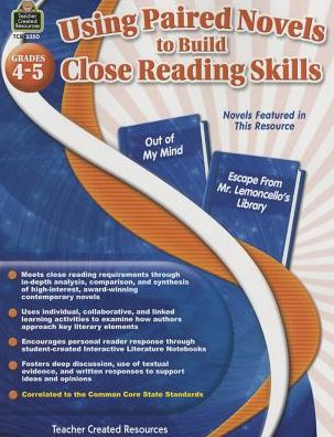 Cover for Teacher Created Resources · Using Paired Novels to Build Close Reading Skills: Grades 45 (Paperback Book) (2015)