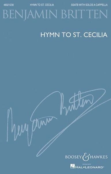 Cover for Benjamin Britten · Hymn to St. Cecilia: Ssatb with Solos a Cappella (Paperback Book) (2013)