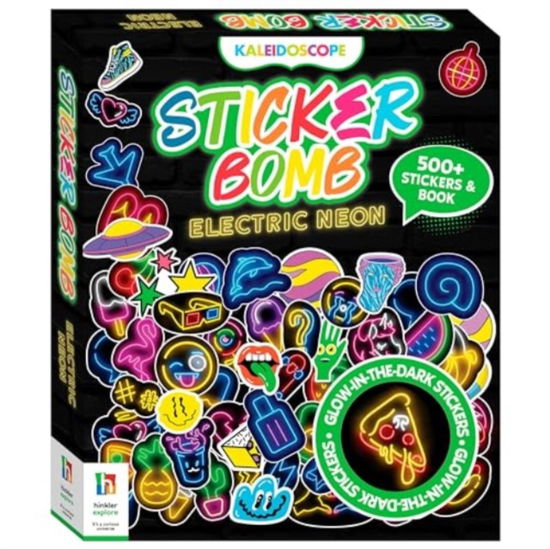 Cover for Hinkler Pty Ltd · Kaleidoscope Sticker Bomb Electric Neon - Neon (Paperback Book) (2023)