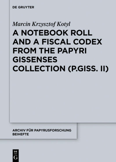 Cover for Kotyl · A Notebook Roll and a Fiscal Code (Bok) (2020)