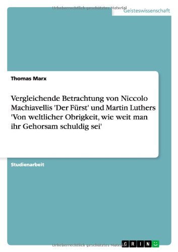 Cover for Marx · Vergleichende Betrachtung von Nicc (Book) [German edition] (2013)