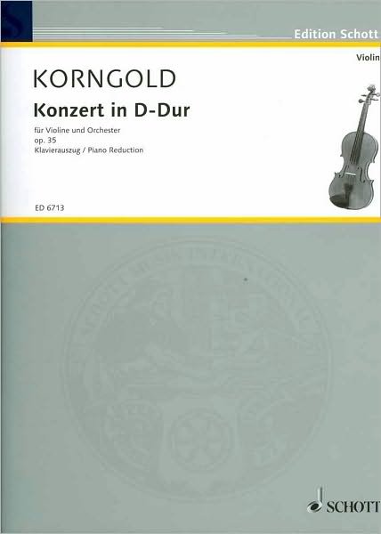 Cover for Erich Wolfgang Korngold · Violin Concerto, Op. 35 (Pocketbok) (1978)