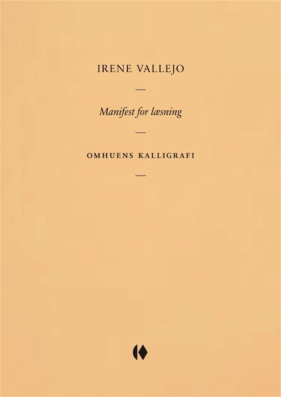 Cover for Irene Vallejo · Gutkind Essays: Manifest for læsning (Sewn Spine Book) [2nd edition] (2023)
