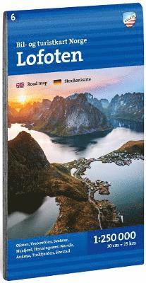 Cover for Lofoten Car and tourist map (Map) (2025)