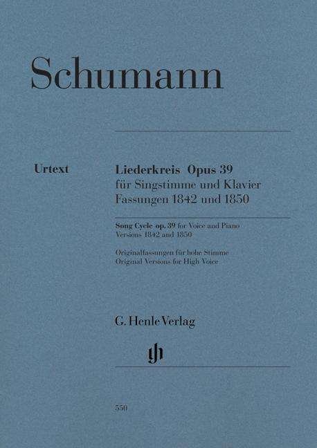 Cover for Robert Schumann · Liederkreis op. 39 (Paperback Book) (2009)