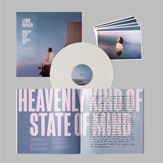 Cover for Lewis Capaldi · Broken By Desire To Be Heavenly Sent [Explicit Content] (Indie Exclusive, Colored Vinyl, White, 180 Gram Vinyl) (LP) (2023)