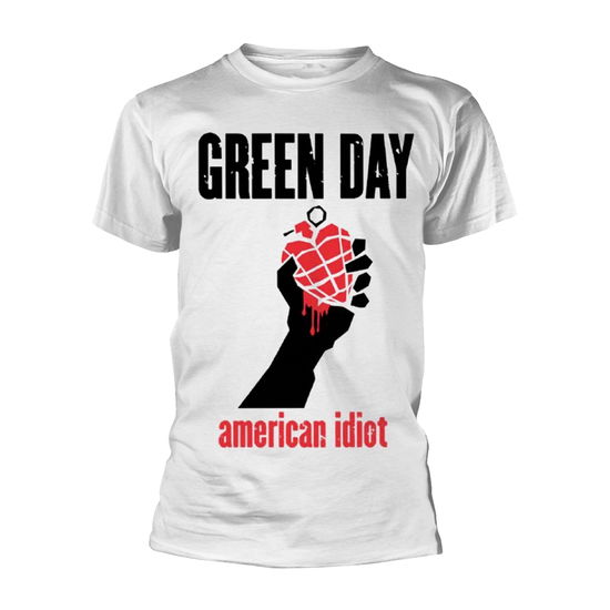 Cover for Green Day · American Idiot Heart (White) (T-shirt) [size L] [White edition] (2021)