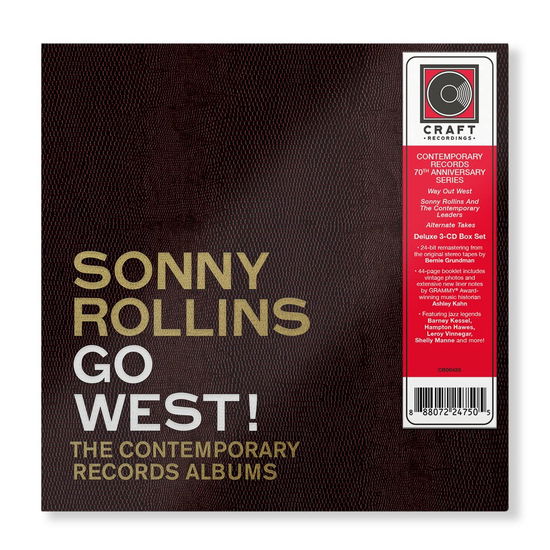 Go West!: The Contemporary Records Albums - Sonny Rollins - Music - CONCORD - 0888072247505 - June 23, 2023