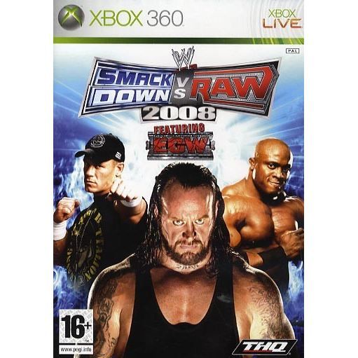 Cover for Thq · WWE SmackDown vs. RAW 2008 (X360)