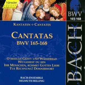 Cover for Bach-collegium / Rilling · BACH: Kantaten BWV 165-168 (CD) (2000)