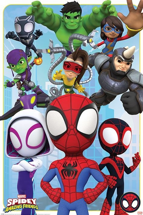 Cover for Marvel: Pyramid · SPIDEY AND HIS AMAZING FRIENDS - Goodies and Baddi (Poster)