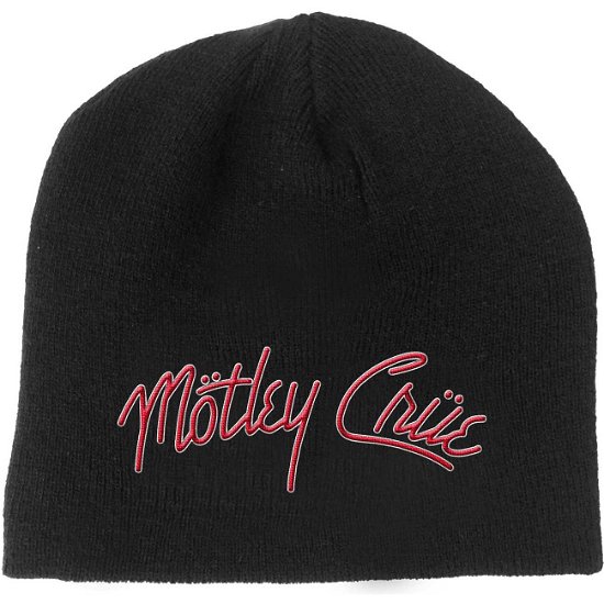Motley Crue Unisex Beanie Hat: Logo - Mötley Crüe - Produtos -  - 5056170662505 - 