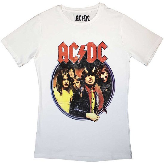 AC/DC Ladies T-Shirt: Highway To Hell Circle - AC/DC - Koopwaar -  - 5056737214505 - 
