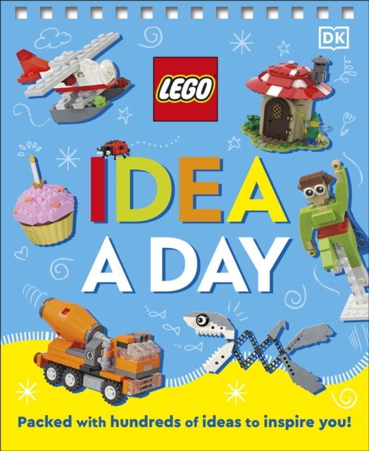 Cover for Dk · LEGO Idea A Day: Packed with Hundreds of Ideas to Inspire You! (Spiralbog) (2023)