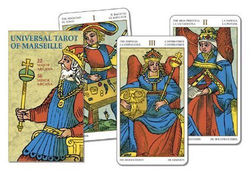 Cover for Lo Scarabeo · Universal Tarot of Marseille (Flashcards) [English And Spanish, Cards and Booklet edition] (2006)