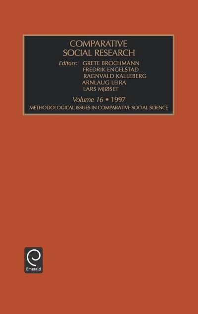 Cover for Engelstad · Methodological Issues in Comparative Social Science - Comparative Social Research (Hardcover Book) (1997)