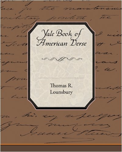 Cover for Thomas R. Lounsbury · Yale Book of American Verse (Paperback Book) (2008)