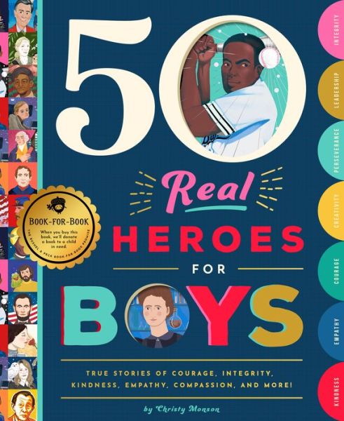 Cover for Christy Monson · 50 Real Heroes for Boys (Hardcover Book) (2019)