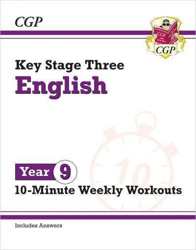 Cover for CGP Books · New KS3 Year 9 English 10-Minute Weekly Workouts - CGP KS3 10-Minute Tests (Paperback Bog) (2023)