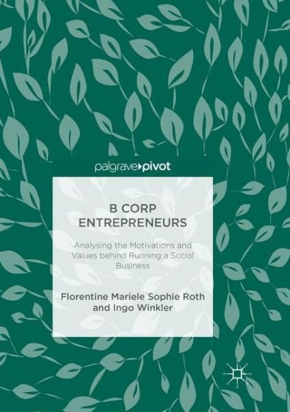 Cover for Roth · B Corp Entrepreneurs (Bog) (2019)