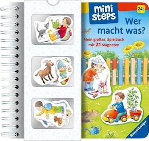 Cover for Katja Senner · Ministeps: Wer Macht Was? Mein Großes Spielbuch Mit 21 Magneten (Pocketbok) (2022)
