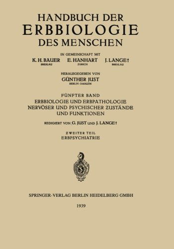 Cover for H Boeters · Erbbiologie Und Erbpathologie Nervoeser Und Psychischer &amp;#437; ustande Und Funktionen: &amp;#437; weiter Teil. Erbpsychiatrie (Paperback Book) [1939 edition] (1939)