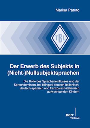 Cover for Marisa Patuto · Der Erwerb des Subjekts in (Nicht-)Nullsubjektsprachen (Paperback Book) (2012)