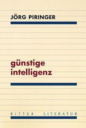 Cover for Jörg Piringer · Günstige Intelligenz (Buch) (2022)