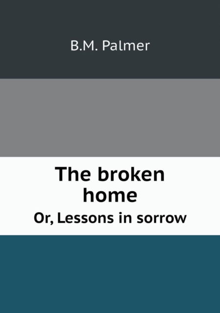 Cover for B M Palmer · The Broken Home Or, Lessons in Sorrow (Paperback Book) (2015)