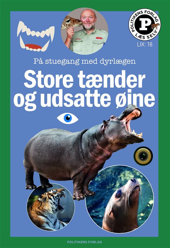 Cover for Carsten Grøndahl; Katrine Memborg; Signe Thorius · Store tænder og udsatte øjne - læs selv-serie (Innbunden bok) [1. utgave] (2024)