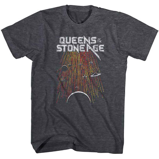 Cover for Queens Of The Stone Age · Queens Of The Stone Age Unisex T-Shirt: Meteor Shower (Heather Grey) (T-shirt)