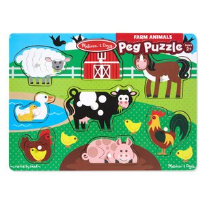 Cover for Melissa &amp; Doug · Farm Peg Puzzle: Puzzles (Wooden) - Peg Puzzles (N/A) (2014)