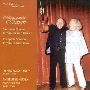 Cover for Mozart / Zsigmondy / Nissen / Berenyi · Complete Sonatas for Violin &amp; Piano (CD) (2004)