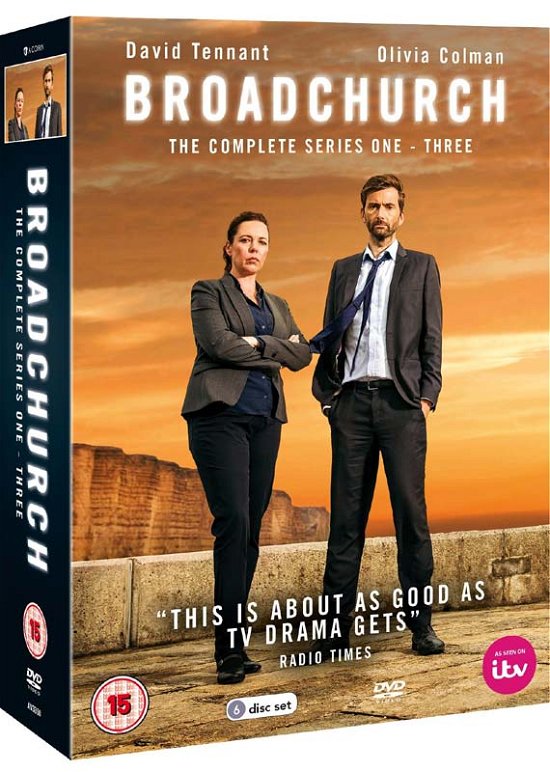 Cover for Broadchurch - Series 1-3 · Broadchurch Series 1-3 Boxed Set (DVD) (2017)