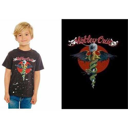 Motley Crue Kids T-Shirt: Feelgood Red Circle (11-12 Years) - Mötley Crüe - Merchandise -  - 5056368640506 - 