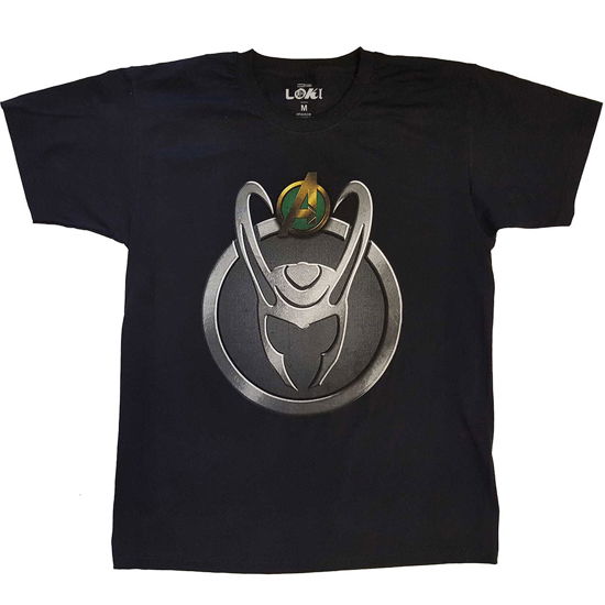 Cover for Marvel Comics · Marvel Comics Unisex T-Shirt: Loki Symbol (T-shirt) [size XXL] [Black - Unisex edition]